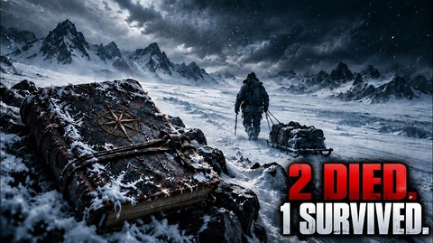 Official YouTube thumbnail for 31 Days Alone in Antarctica. His Diary Is the Only Proof.