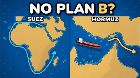 Official YouTube thumbnail for Why Ships Can Go Around Suez, But Not Hormuz